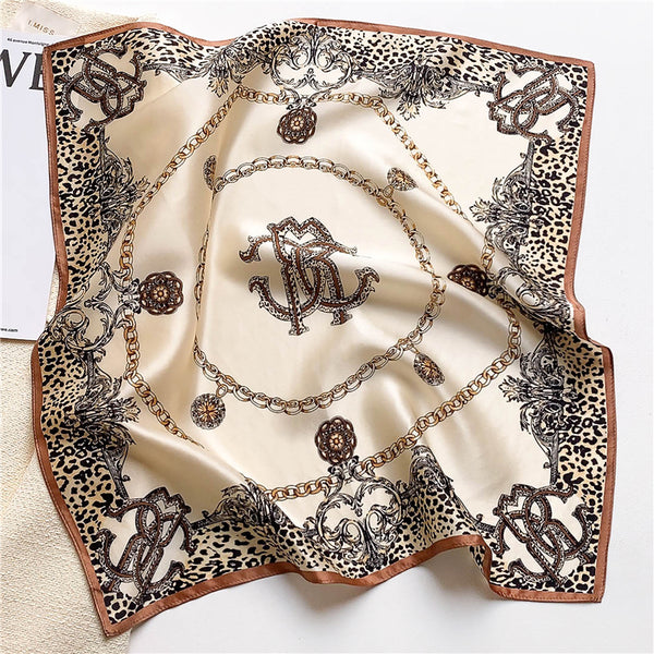 Luxury Foulard Natural Silk Scarf